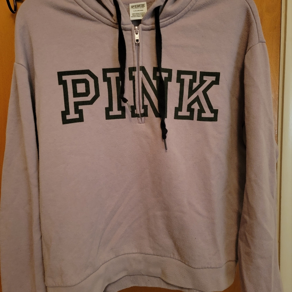 Womens VS Pink Large light purple hoodie